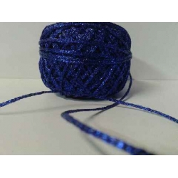 1mb  / Sznurek metalizowany #1mm SZAFIROWY